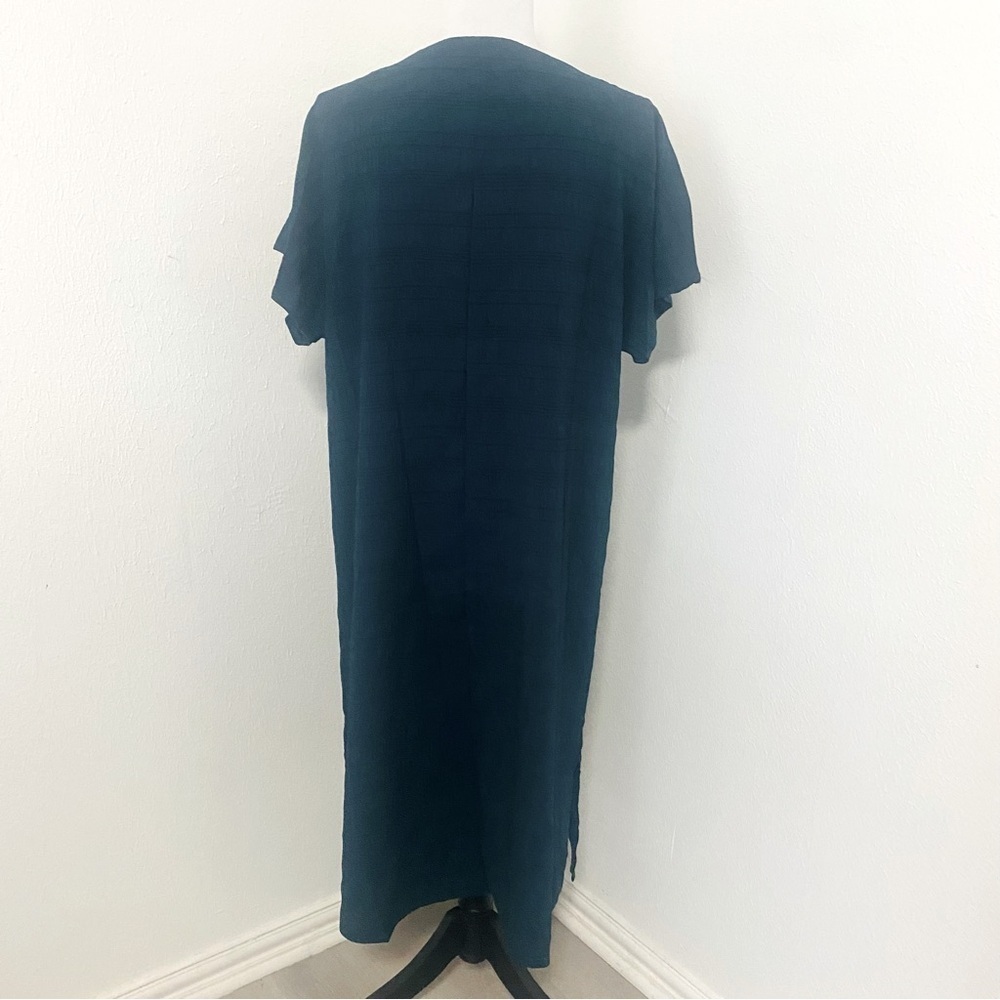 Women’s Round Neck Maxi Dress Size Large Boho Chic Vacation Travel Green NWOT - Picture 4 of 8